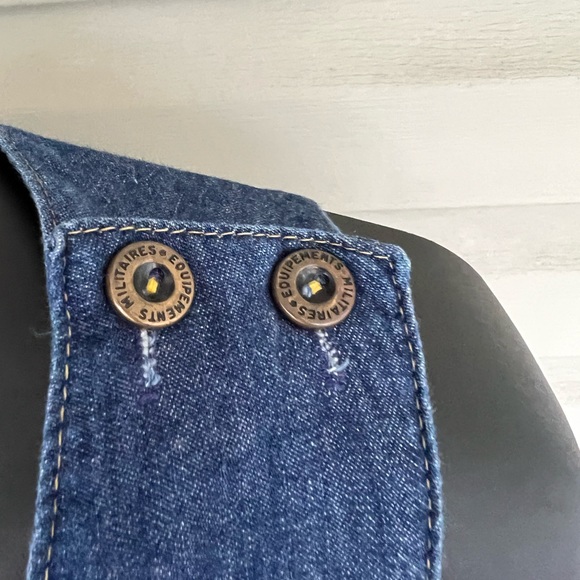 J Michelle Denim Dress Two Pockets Side Button Sleeveless Sz 13/14 Vintage USA - Picture 9 of 10